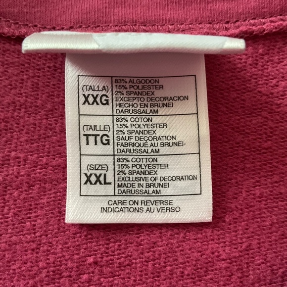 Disney Store Pink Disney Winnie the Pooh & Piglet Pearl Snap Sweatshirt Sz XXL - Picture 7 of 11